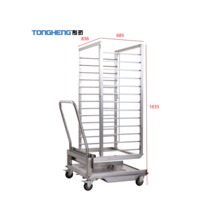 Panier de boulanger en acier inoxydable, chariot pour pain, cuiseur vapeur - Product Image 1