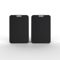 Altavoz de Estantería con Caja de Madera, Sonido de Alta Definición, 2.0 Canales, Woofer de 4 Pulgadas, Crossover de Audio Bidireccional, Sistema de Cine en Casa