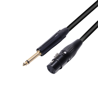 Câble Microphone XLR 3 broches Jack 6.5mm Veste PVC TS Câble Auxiliaire Amplificateur Câbles Audio Longueurs 3m 5m 10m 20m Matériau Cuivre