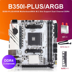 JGINYUE B350i PLUS ARGB AM4 اللوحة الأم AM4 <span class=keywords><strong>Mini</strong></span> <span class=keywords><strong>Itx</strong></span> تدعم R-من سلسلة CPU dddr4 RAM مع واي فاي - Product Image 6