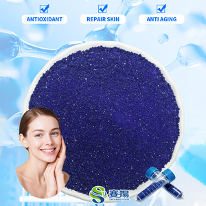SAIAYNG Ingredientes de Grado Cosmético, Péptido de Cobre Azul Ahk-cu Ghk-cu, 1g de Polvo de Cobre Ghk-cu, Péptido Ahkcu, Ahkcu para el Crecimiento del Cabello - Product Image 1