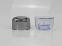 Couvre-bouchon décoratif en plastique de 60 mm, multicolore, transparent, solide, pour col de bouteille, non destiné à la fermeture hermétique, couvre-bouchon décoratif de 60 mm
