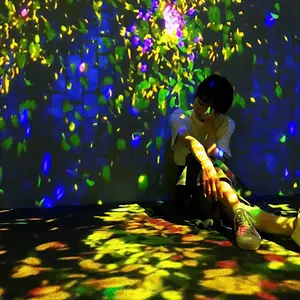 Mostra del museo di mappatura di proiezione di installazione di arte digitale immersiva proiettore interattivo esperienza di proiezione a parete