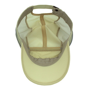 Spring Summer Quick Drying Sun Hat Breathable UV Protection Outdoor <b>Hiking</b> Baseball <b>Cap</b> Khaki Color Solid Pattern Polyester - Product Image 4