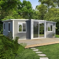 Maison préfabriquée extensible de 20/40 pieds, maison pliable extensible, maison modulaire imperméable au gaz, mini-maison familiale.