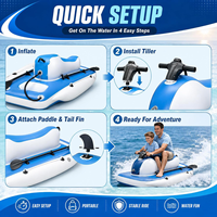 Jet ski gonflable électrique commercial en PVC épais à structure Drop Stitch