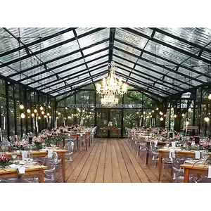 Роскошные Прозрачные Свадебные Палатки, 10 х30 м, двухслойные сверхпрочные стеклянные стены для внутренних мероприятий, вмещают 100 человек - Product Image 3