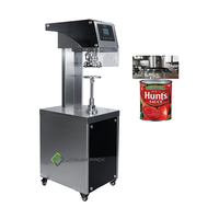 Máquina de sellado semiautomática para latas de café, sellador de lata grande de 3 lb con pantalla táctil