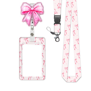 En stock: Juego de credenciales de identificación verticales UV de doble cara con broche de acrílico tipo pajarita y patrones imprimibles. - Product Image 5