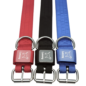 Collier réglable pour grand chien, collier en nylon rembourré doux avec boucle à ardillon et quincaillerie métallique pour l'entraînement en extérieur, collier à fermoir à aiguille - Product Image 5