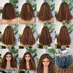 SDD Pixie Curly 5*5 <b>Wig</b> Super Double Drawn Vietnam 5*5 Pissy Curly <b>Wig</b> 100% <b>Human</b> Hair Luxury <b>Wig</b> - Product Image 4