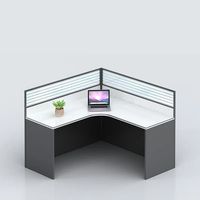 Système de bureaux modulaires commerciaux au design moderne pour jeunes, cloisons de bureau en bois, poste de travail combiné, bureau d'ordinateur, table blanche YHK-10