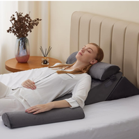 Haut de gamme usine chinoise mousse à mémoire de forme Anti-ronflement oreiller Triangle acide Reflux Wedge oreiller pour le soulagement des douleurs dorsales lit Wedge oreiller