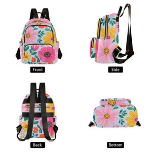 Custom Logo Quilted Padded <b>Backpack</b> <b>Ladies</b> Waterproof Shopping Bag with 2 Main Pockets - Product Image 2