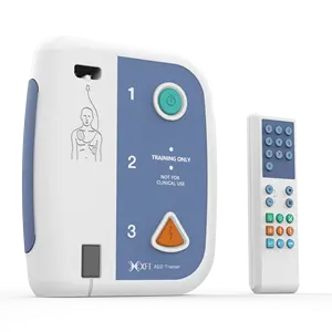 เทรนเนอร์ AED ขนาดกะทัดรัด Xft พร้อมแผ่นจำลองและแผ่นรองสำหรับผู้ใหญ่และแผ่นรองสำหรับเด็กด้านใน