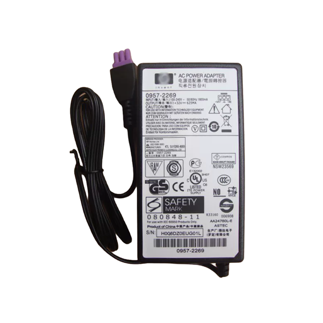 0957-2269 AC Adapter Charger with Cable for HP OfficeJet 4500 4580 4660 4488 Printer Power Supply 32V625MA