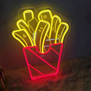 Insegna al Neon LED per la decorazione di <span class=keywords><strong>Hamburger</strong></span>, Pizza, patatine fritte e Hot Dog - Product Image 4