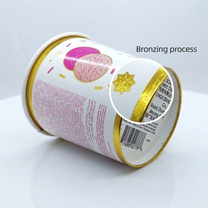 <span class=keywords><strong>Gobelet</strong></span> en papier <span class=keywords><strong>jetable</strong></span> <span class=keywords><strong>rose</strong></span> personnalisé de 16 oz (500 ml) avec couvercle en plastique transparent pour hamburgers et biscuits - Product Image 2