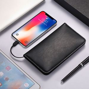 Cargador Portátil Inalámbrico de Cuero con Precio de Fábrica, Power Bank para Empresas - Product Image 5