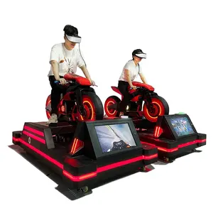 VR משחק מנוע אופנוע אופנוע 9D VR מירוץ רכב מציאות מדומה משחק מכונת VR נהיגה מירוץ סימולטור