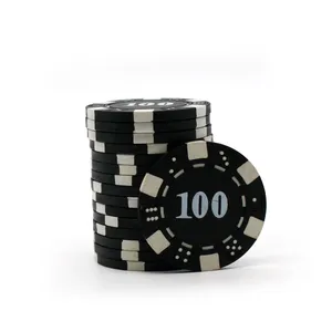 Customized Logo 10.8g 40mm*3mm Acrylic Chips Sets Clay Las Vegas Casino Crown Poker Chip Sets ABS/Plastic/Ceramic Pokers Coins