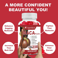 Gummies d'agrandissement des fesses à la Maca, croissance des courbes des hanches, supplément naturel BBL pour l'amélioration corporelle des femmes