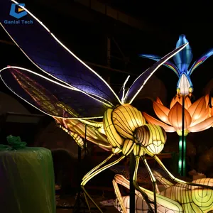 GTCC19 Mid-autumn Led Lighting Lantern Decoration Festival Lotus Flowers Lantern For Park