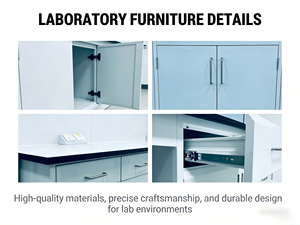 Mesa de Trabajo para Hospital, Estación de Trabajo Biológica, Muebles de Laboratorio Resistentes a Químicos, Mesa de Trabajo Moderna para Laboratorio de Física y Biología - Product Image 3