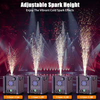 Machine à étincelles froides sans fil étanche 700W avec télécommande pour mariage, DJ, fête, scène, machine à feux d'artifice