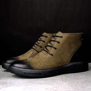 Bottes Martin pour hommes, à bout rond, doublure en fourrure, semelle en caoutchouc isolante, 2697 - Product Image 1