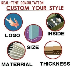 Boîte d'expédition en carton avec logo personnalisé, bande de fermeture éclair, bande adhésive pour <span class=keywords><strong>l</strong></span>'envoi commercial, bande de déchirure, boîte d'expédition auto-scellante - Product Image 5