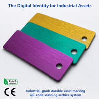 Etiquettes de marquage de câbles en aluminium anodisé SiwinnTag |   Étiquettes d'identification de circuit en aluminium modèle T601 5052 |   Électrique à code couleur