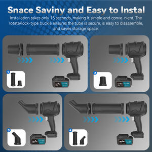 Cordless Compressed Cleaner DIY Portable Mini Battery Leaf <strong>Snow</strong> <strong>Blower</strong> 120mph 500CFM for Pet Car Cleaning Camping - Product Image 6