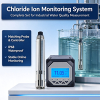 Analyseur en ligne d'ions chlorure pour l'eau industrielle, IP68, RS485, 4-20 mA, détection continue de la qualité de l'eau