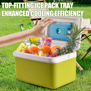 Bộ hộp giữ nhiệt TUXIN 6L 9L 15L bán buôn, dùng để bảo quản ngoài trời & cắm trại, chất liệu nhựa, màu cam & xanh dương, an toàn thực phẩm - Product Image 2