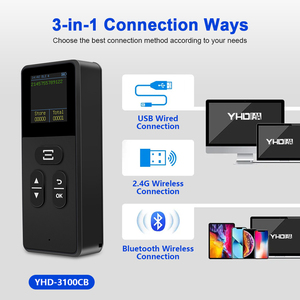 Yhdaa Mini Xách Tay <span class=keywords><strong>Bluetooth</strong></span> Không Dây Máy Quét Mã Vạch Với Màu Sắc Màn Hình LCD 5 Nút Thiết Lập Cho Siêu Thị Kho Hậu Cần - Product Image 3