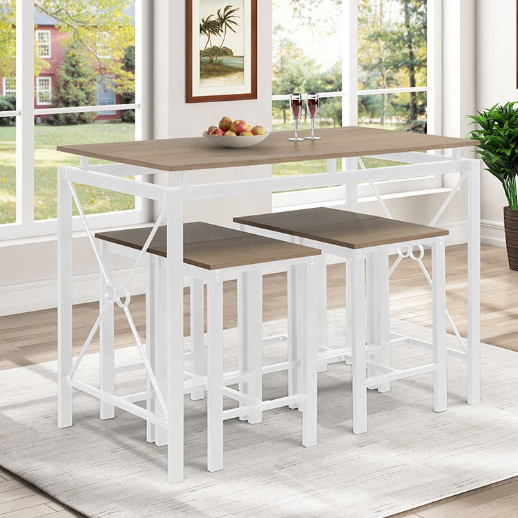 Современный обеденный стол со скамьей, компактный обеденный набор для небольшой кухни
