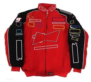 Giacca Sportiva F1 2025, Tuta da Corsa <span class=keywords><strong>Formula</strong></span> Uno, Giacca a Vento con Etichette Stampate in Poliestere/Cotone, Unisex, Manica Lunga - Product Image 2