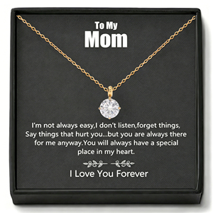 Collier en acier inoxydable avec pendentif délicat pour <span class=keywords><strong>maman</strong></span>, cadeau Showfay pour <span class=keywords><strong>maman</strong></span> 2632 - Product Image 2
