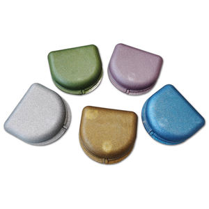 Logo personalizzato ortodontico per l'igiene orale tutore borsa di stoccaggio trasparente scatola di plastica per denti finti molti colori tra cui scegliere - Product Image 1