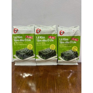 Feuilles d'algues instantanées très demandées, collation croustillante de haute qualité avec riz, O'food Olive Oil Traditional Laver 5g, 3 sachets/paquet - Product Image 5