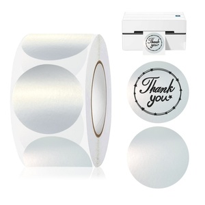 Etiquetas Adhesivas Redondas Personalizadas de 2 Pulgadas (57 mm x 30 mm), Cuadradas, Doradas, Plateadas, Holográficas, Térmicas, en Rollos - Product Image 4