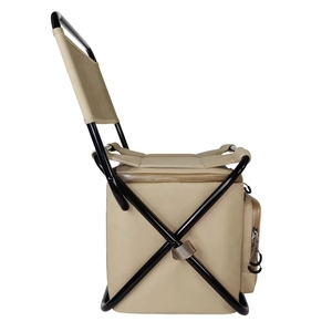 Silla Plegable Portátil 3 en 1 para Exteriores con Bolsa de Almacenamiento, Respaldo Aislante para Jardín, Playa, Camping y Pesca - Product Image 5