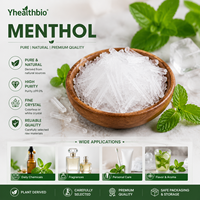 Cristaux de menthol naturel en vrac de qualité alimentaire et cosmétique, vente en gros