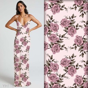 Fashional hafif Polyester şifon çiçek dijital baskılı kumaş etek ve Sarees için özelleştirilebilir desen tasarımı yapma - Product Image 2