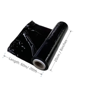 Factory Price Polyethylene <b>Pallet</b> Stretch Film Wrapping Black Stretch <b>Wrap</b> - Product Image 3
