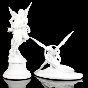 Figurines personnalisées de la mythologie grecque, statue de Cupidon embrassant Psyché, sculpture d'art moderne, accessoires de décoration pour la maison - Product Image 1