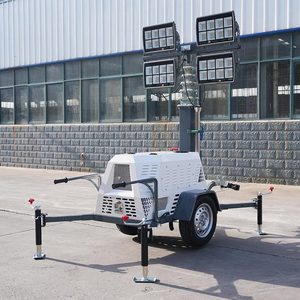 Free Shipping Solar <b>Light</b> Tower Mobile LED <b>Lighting</b> Tower 7m 9m Telescopic Mast for Construction Mining Emergency Factory Price - Product Image 5