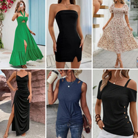 Lots en stock vêtements de mode robe vêtements fournisseur Ropa De Mujer design populaire hauts balles