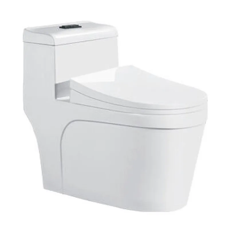 Một mảnh hiện đại Châu Âu thiết bị vệ sinh gốm phòng tắm nước Closet màu trắng S-trap nhà vệ sinh